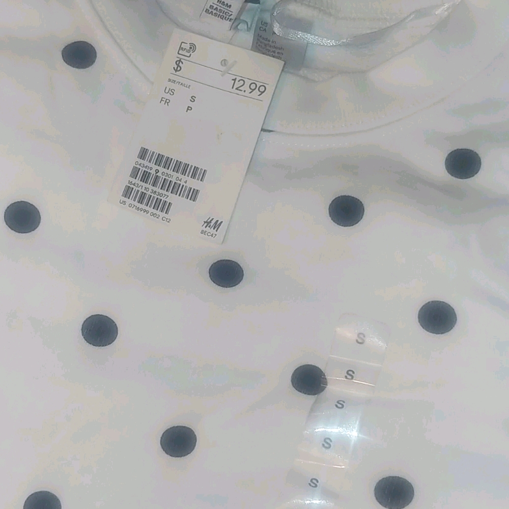 Cropped Polka sweat shirt